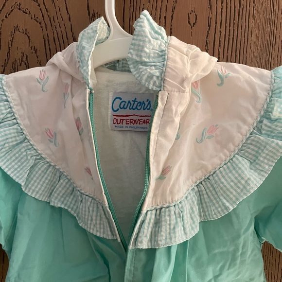 Carter's Mint Green Baby Jacket with White Accents - Picture 7 of 8